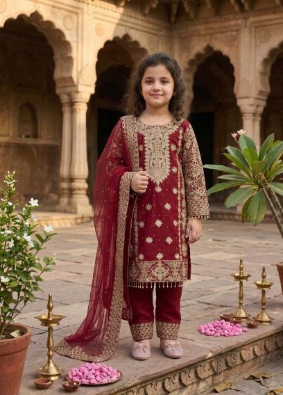 RRK 008 Georgette Kids clothing market in Hyderabad